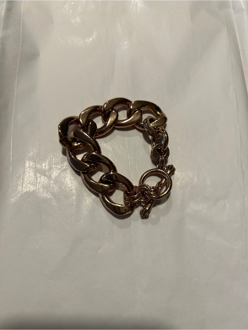 Vintage Juicy Couture rose gold Chunky Link Bracelet